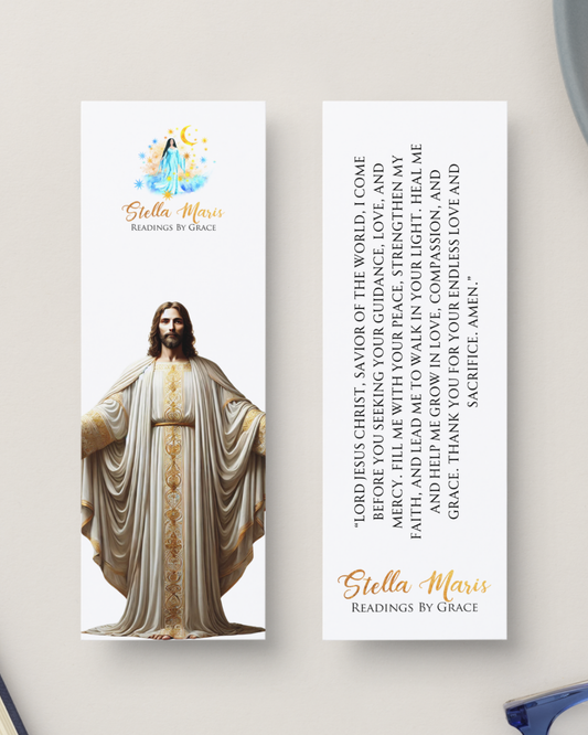 Jesus Christ Bookmark with Prayer