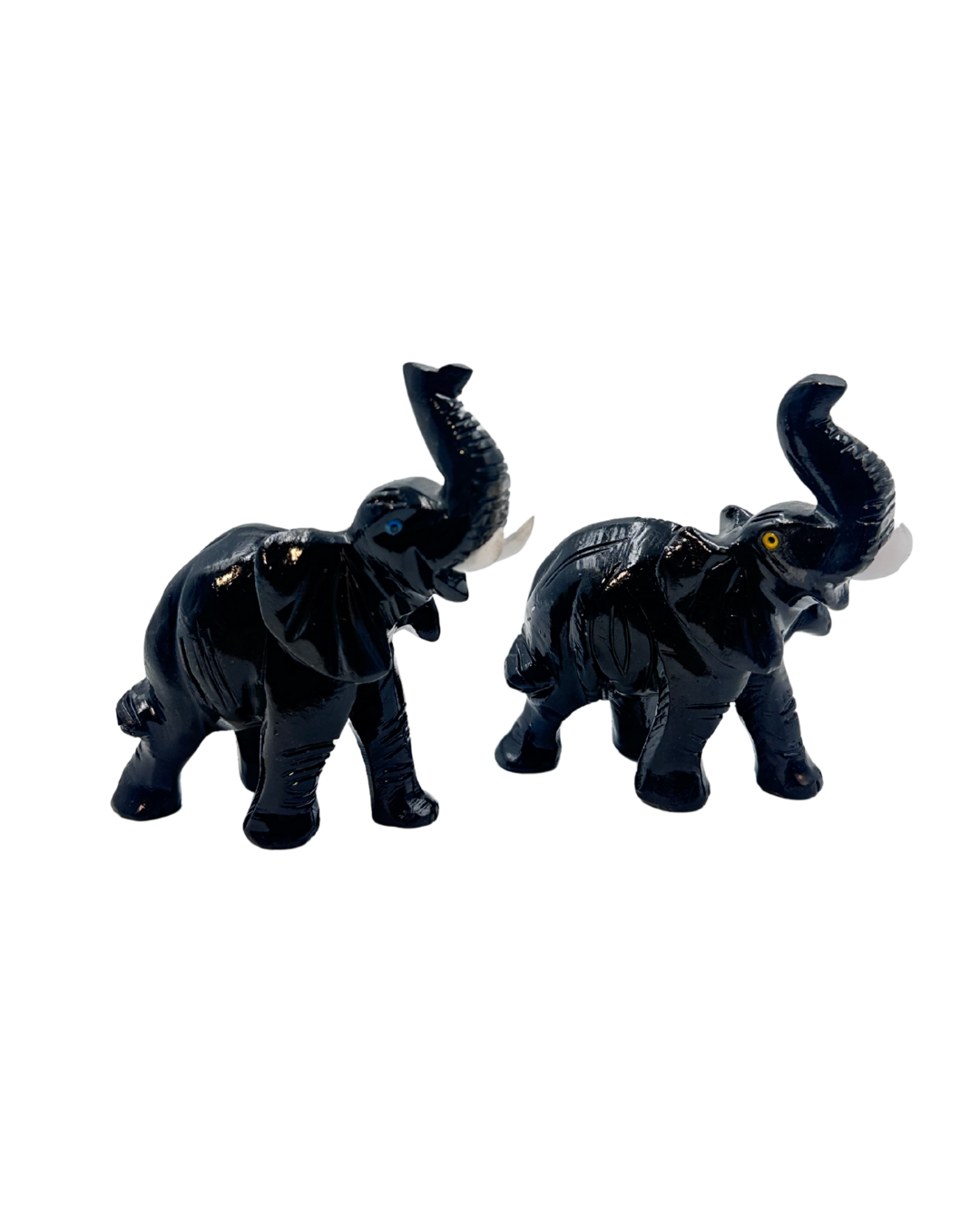 Black Onyx Elephant Carving