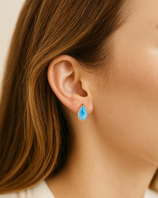 Larimar Drop Earrings
