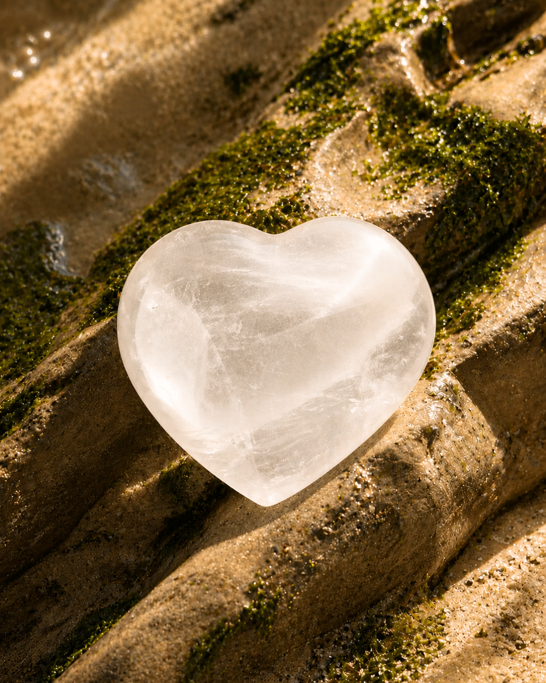 Clear Quartz Heart