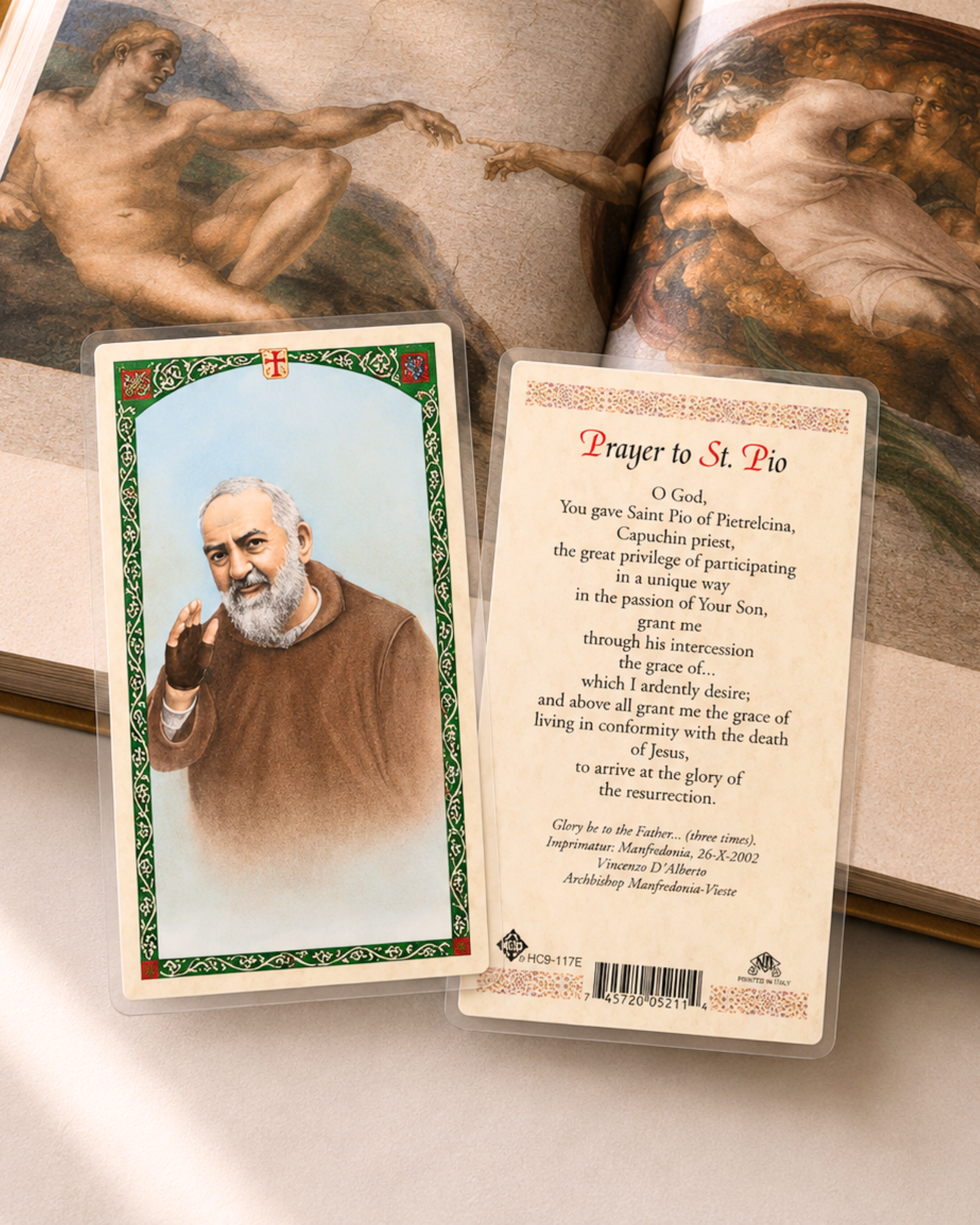 Padre Pio Prayer Card