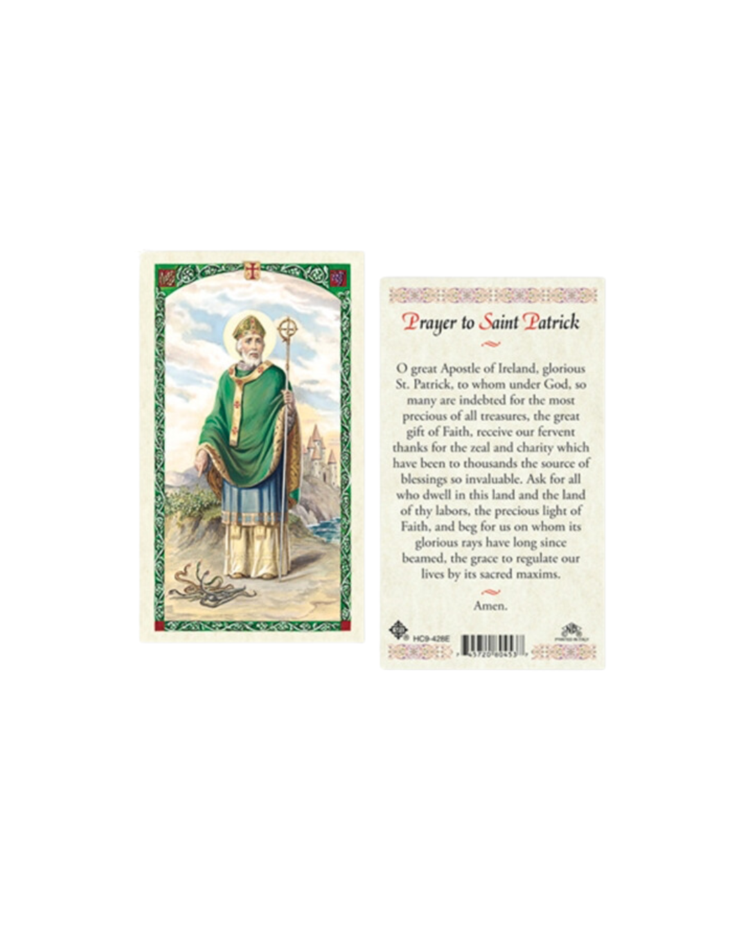 St. Patrick Prayer Card