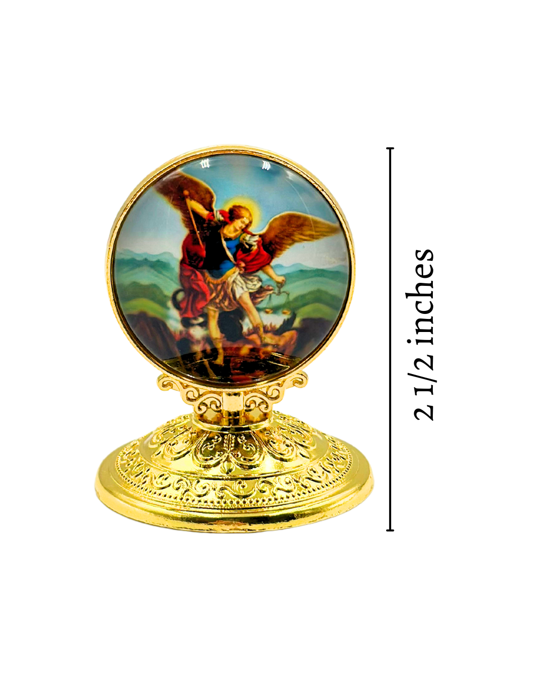 Stick-On St. Michael Car Talisman