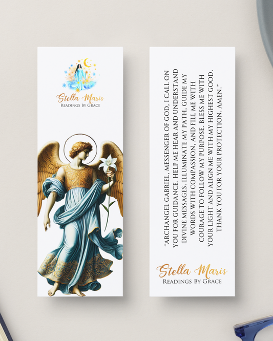 Archangel Gabriel Bookmark with Prayer