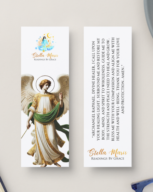 Archangel Raphael Bookmark with Prayer