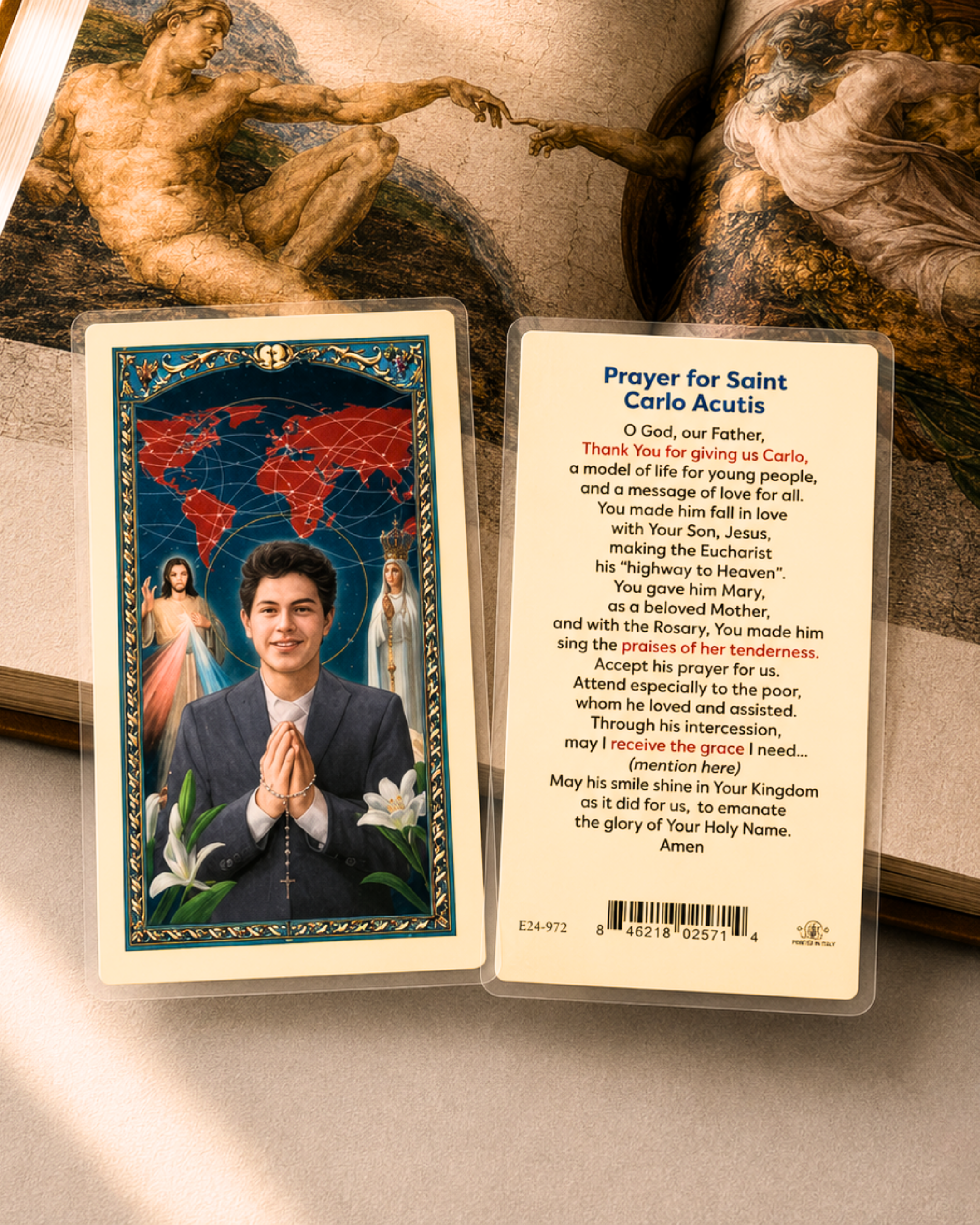 Blessed Carlos Acutis Prayer Card