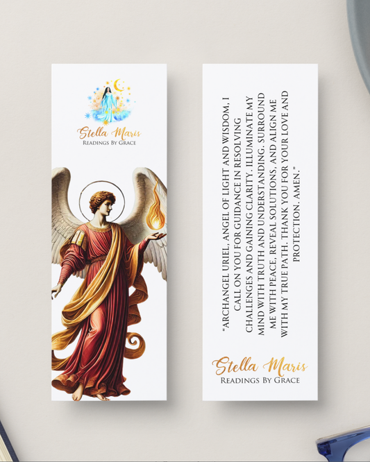 Archangel Uriel Bookmark with Prayer
