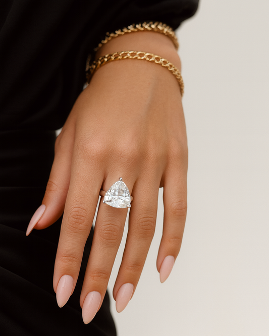 Clear Quartz Ring - Size 7