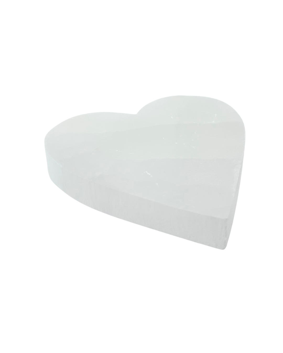 Selenite Heart Plate