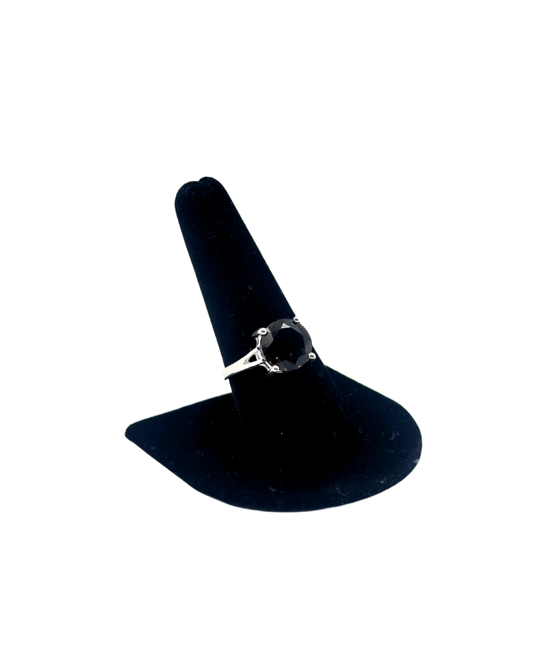 Petite Round Smokey Quartz Rings