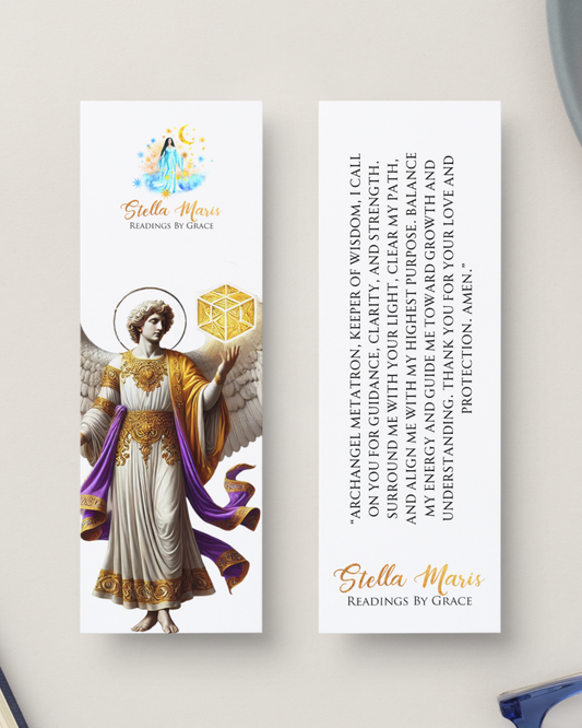 Archangel Metatron Bookmark with Prayer