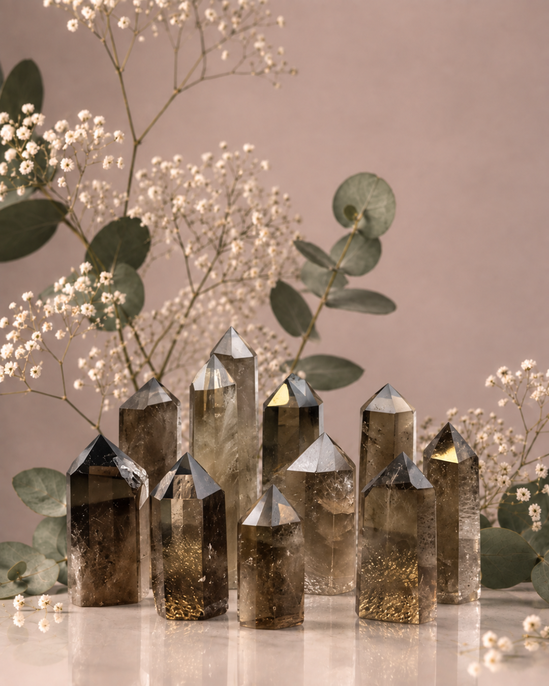 Mini Smoky Quartz Towers