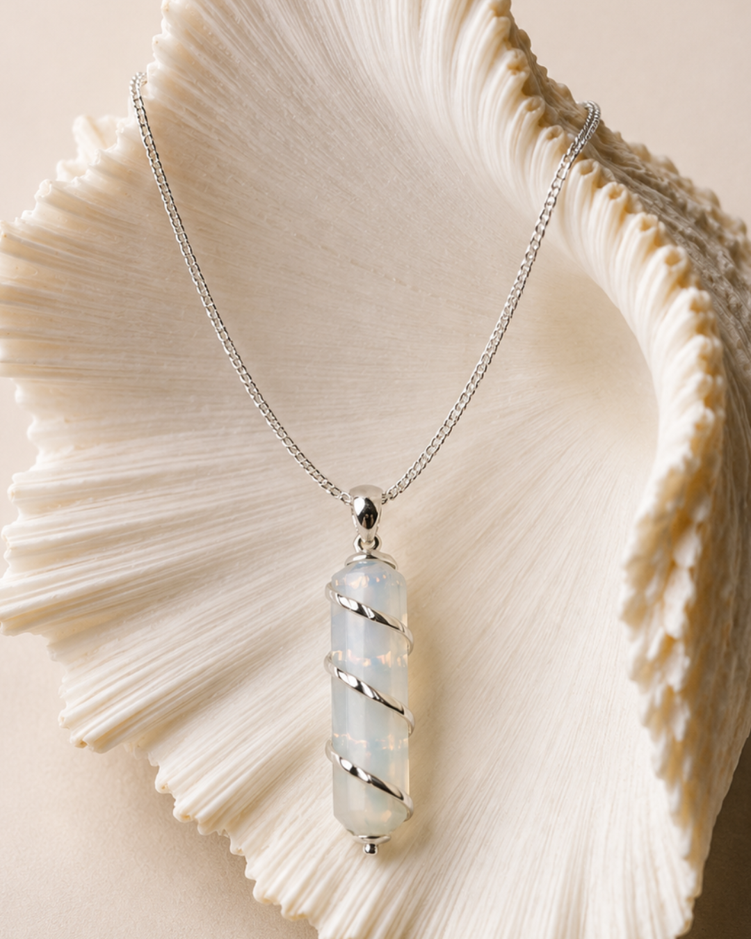 Opalite Pendant with Necklace