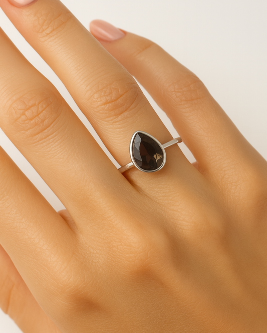 Smoky Quartz Ring – Size 7