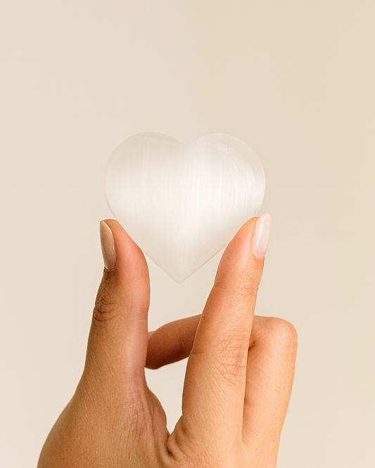 Small Selenite Heart
