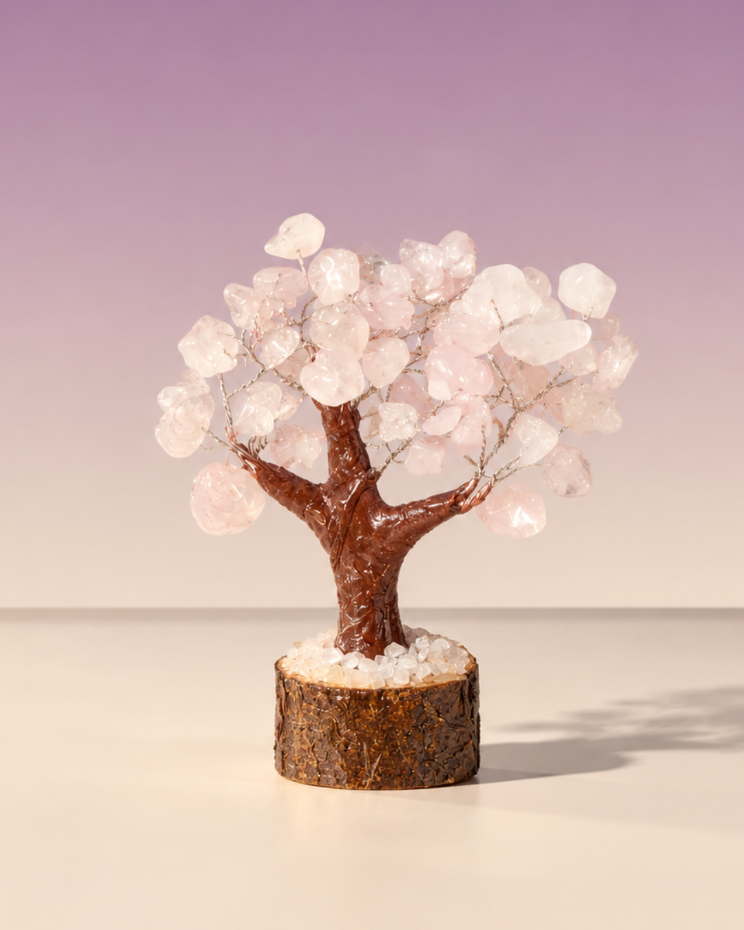 Rose Quartz Crystal Tree