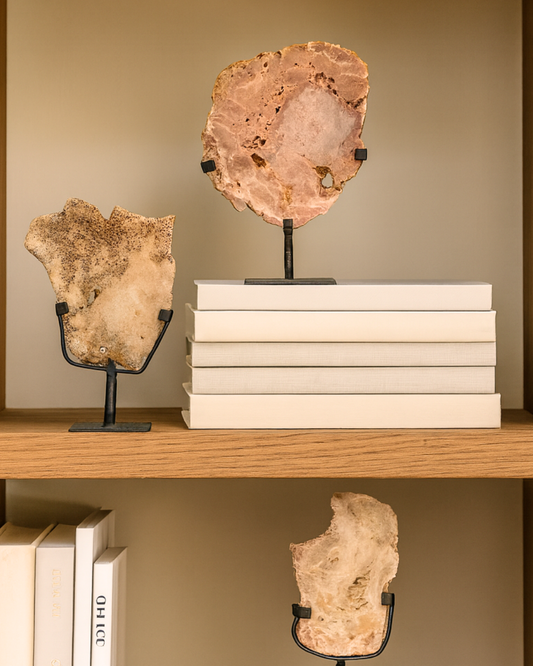 Large Pink Amethyst Stands