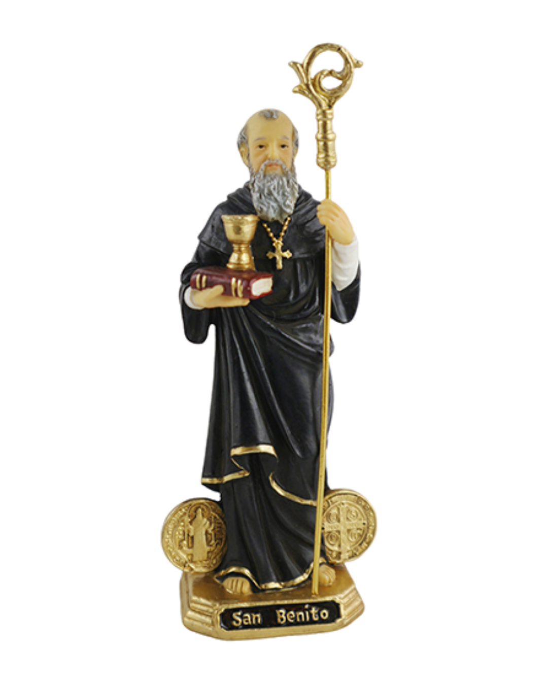 Estatua de San Benito de 10 pulgadas