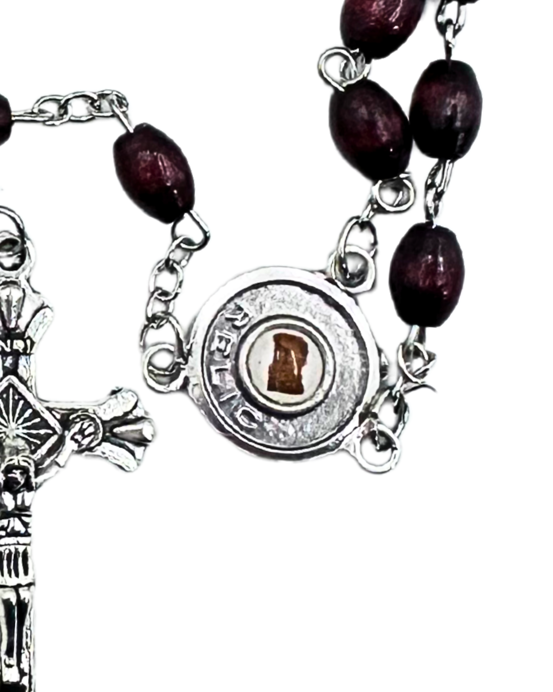 Padre Pio Third-Class Relic Rosary