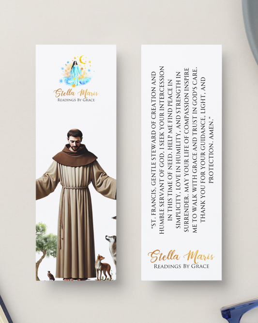 St. Francis of Assisi Bookmark with Prayer