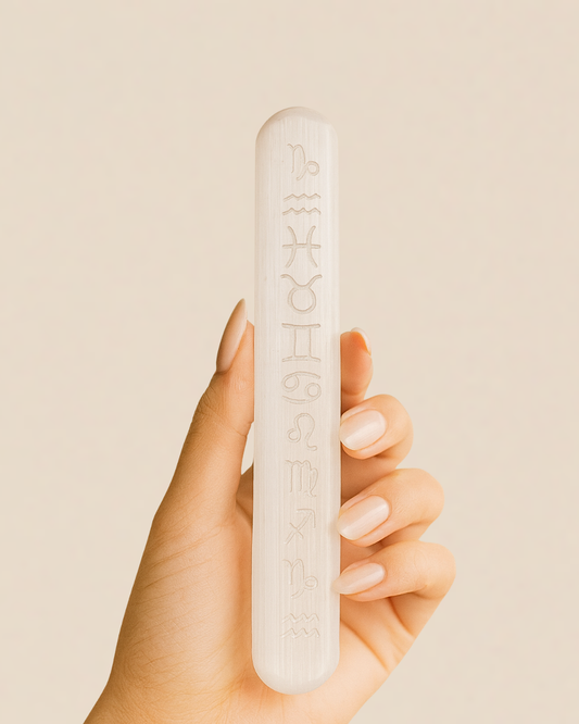 Zodiac Selenite Wand