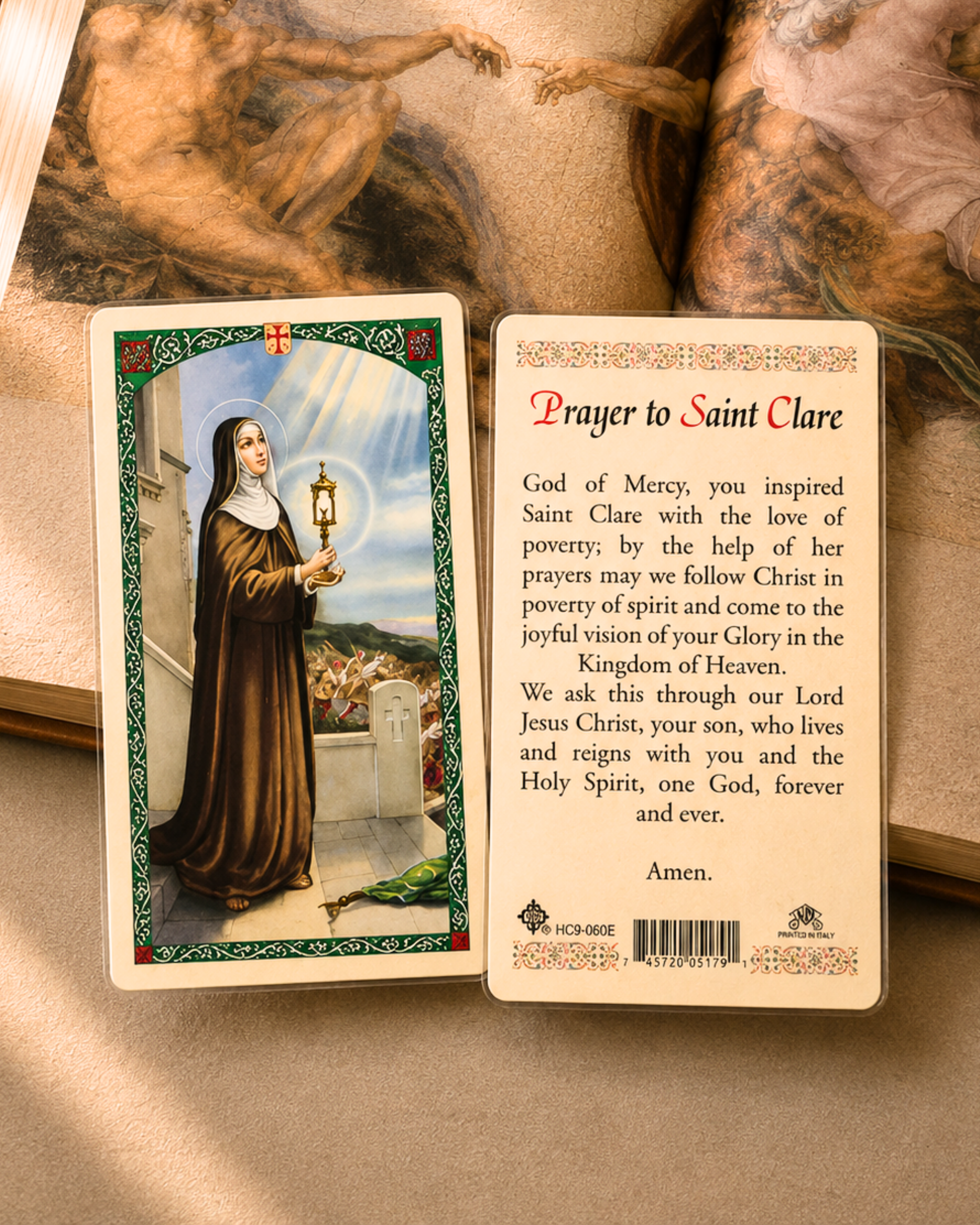 St. Clare Prayer Card