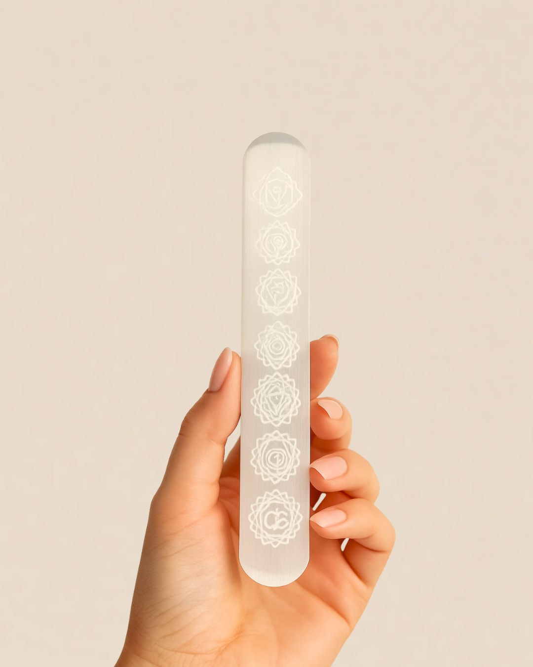Chakra Selenite Wand