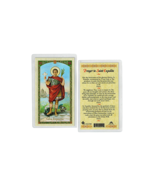 St. Expedite Prayer Card