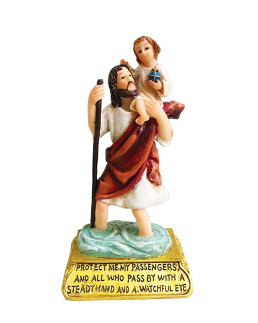 St. Christopher 4.5 inch Car Statue