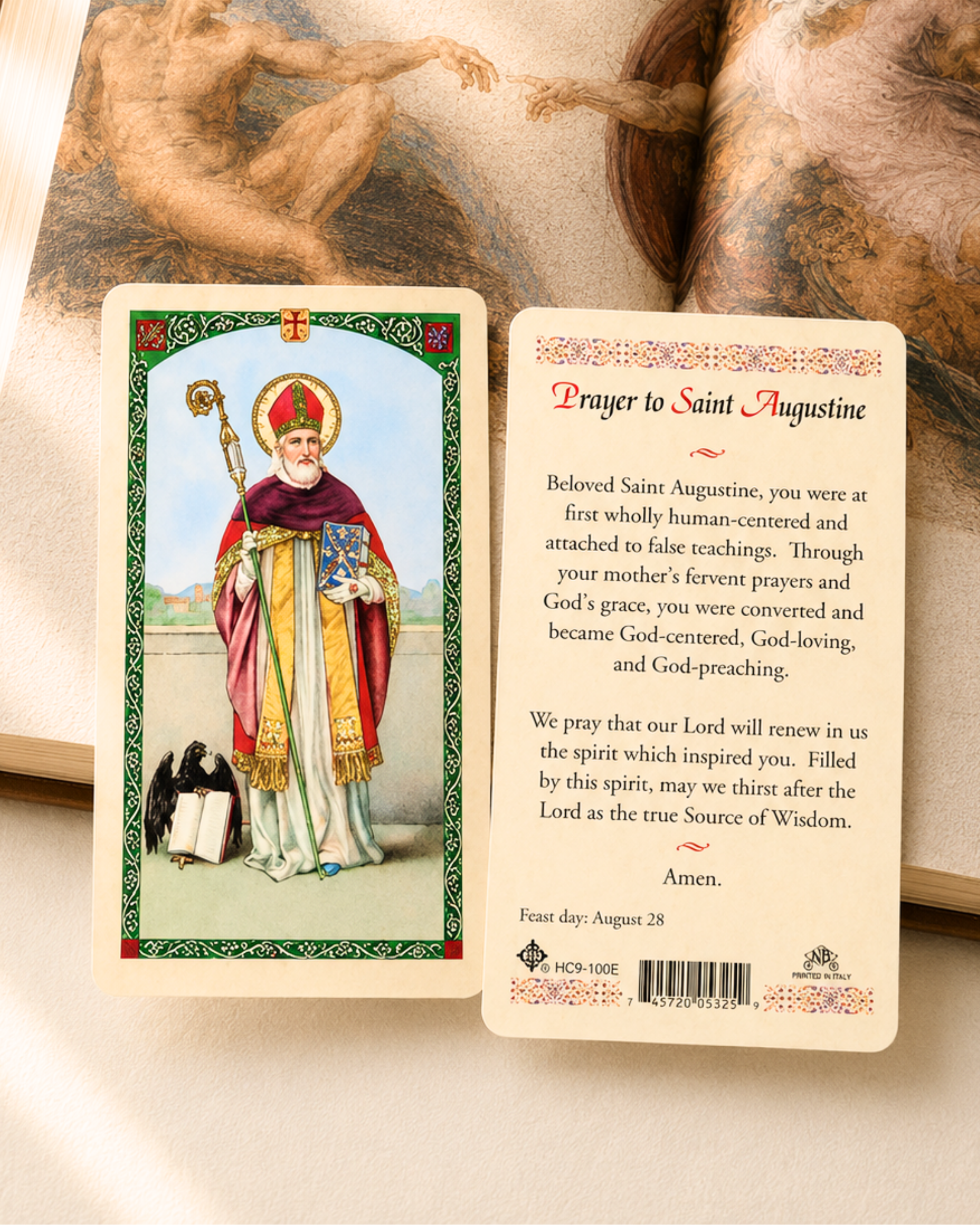 St. Augustine Prayer Card