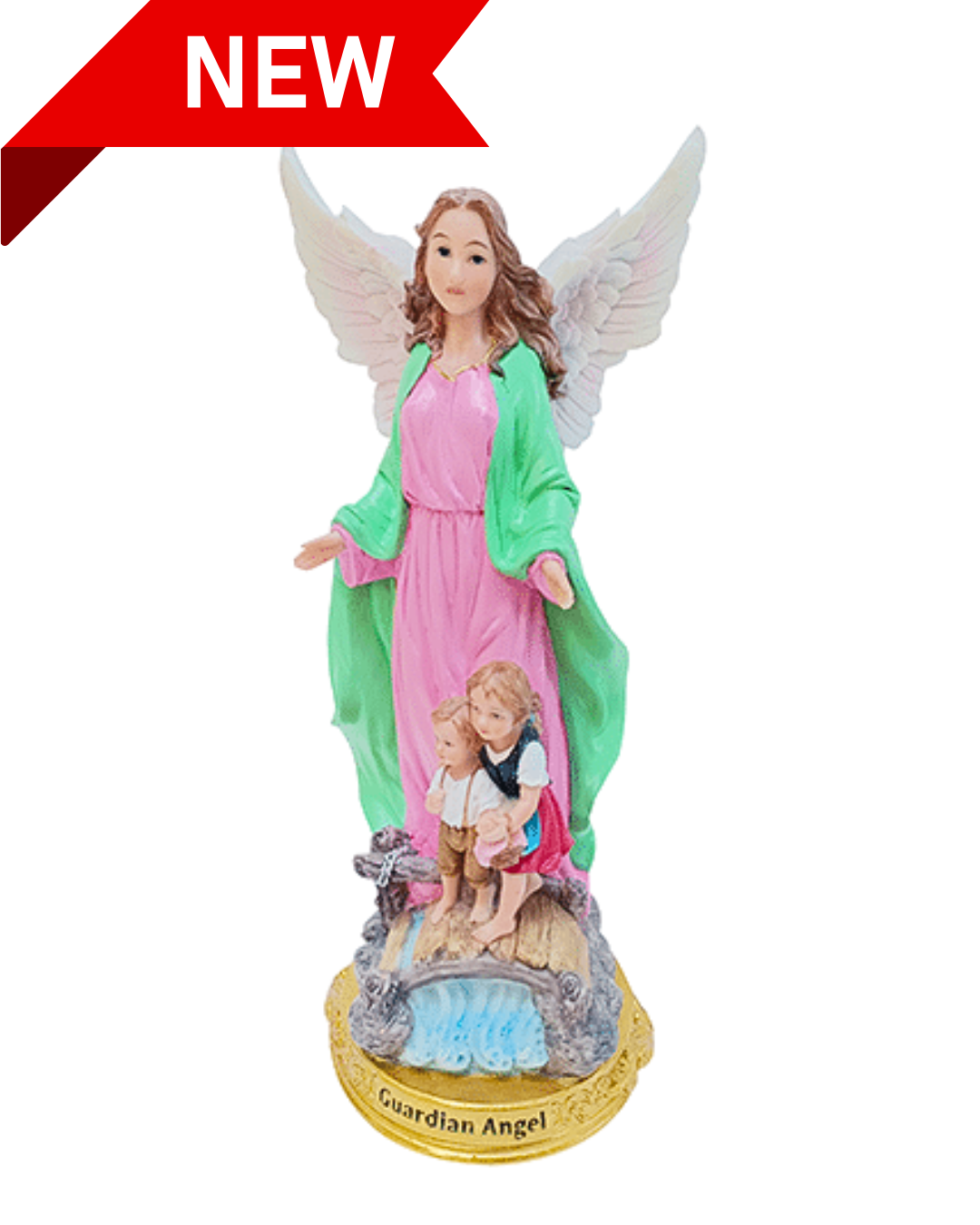 Guardian Angel 8 inch Statue