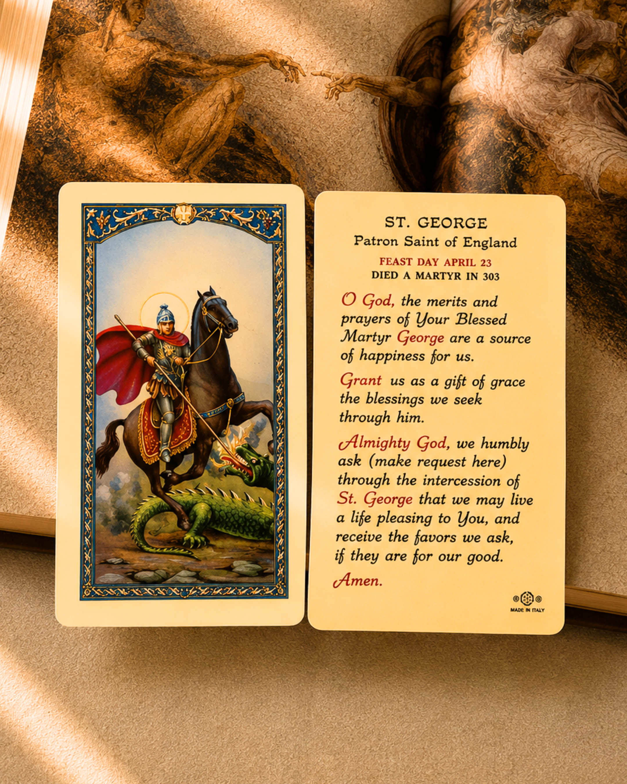 St. George Prayer Card