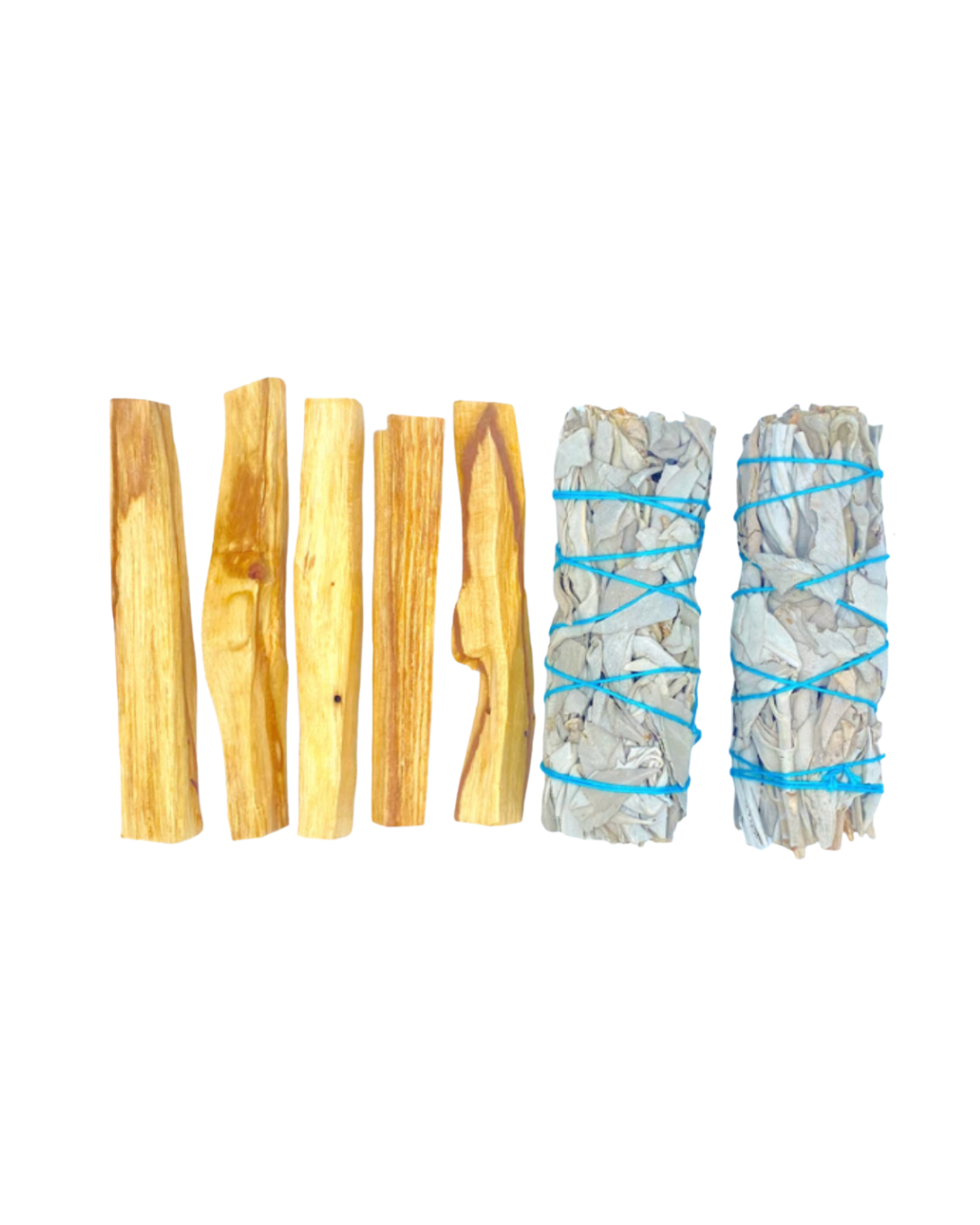 Paquete de salvia y palo santo