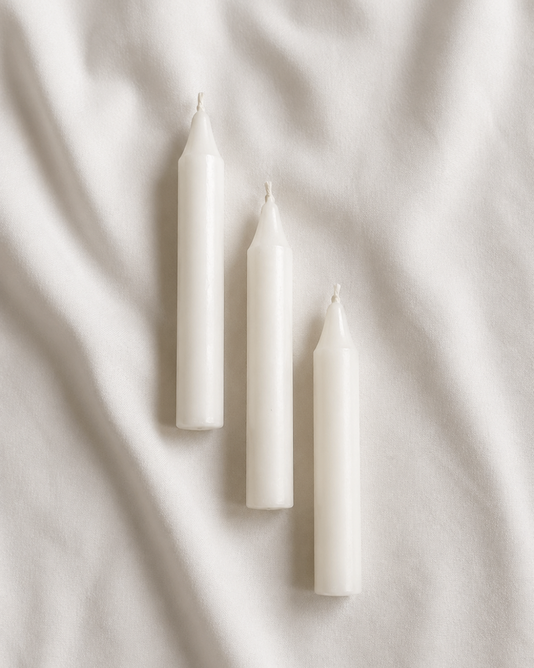 White Taper Candle