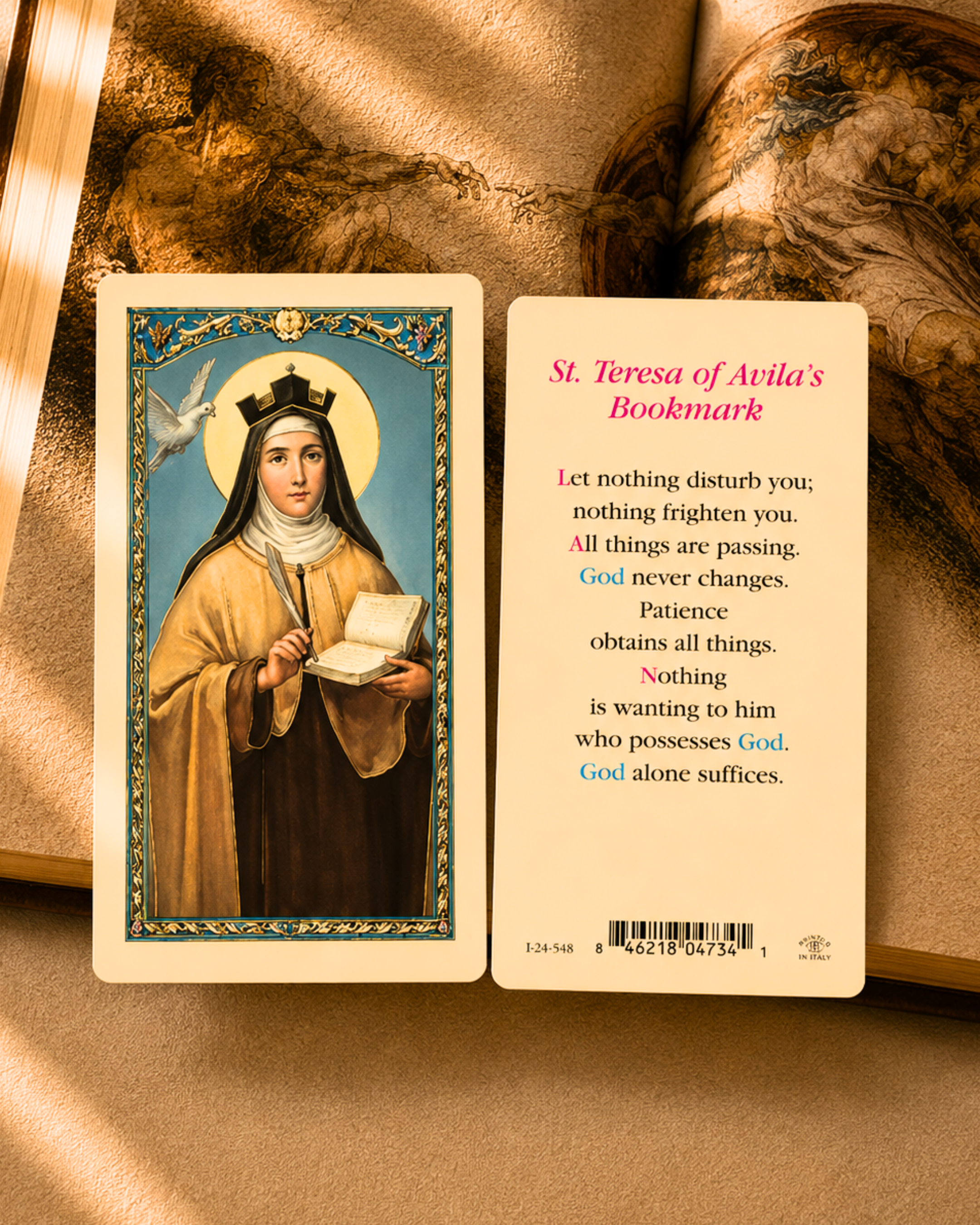 St. Teresa of Avila Prayer Card