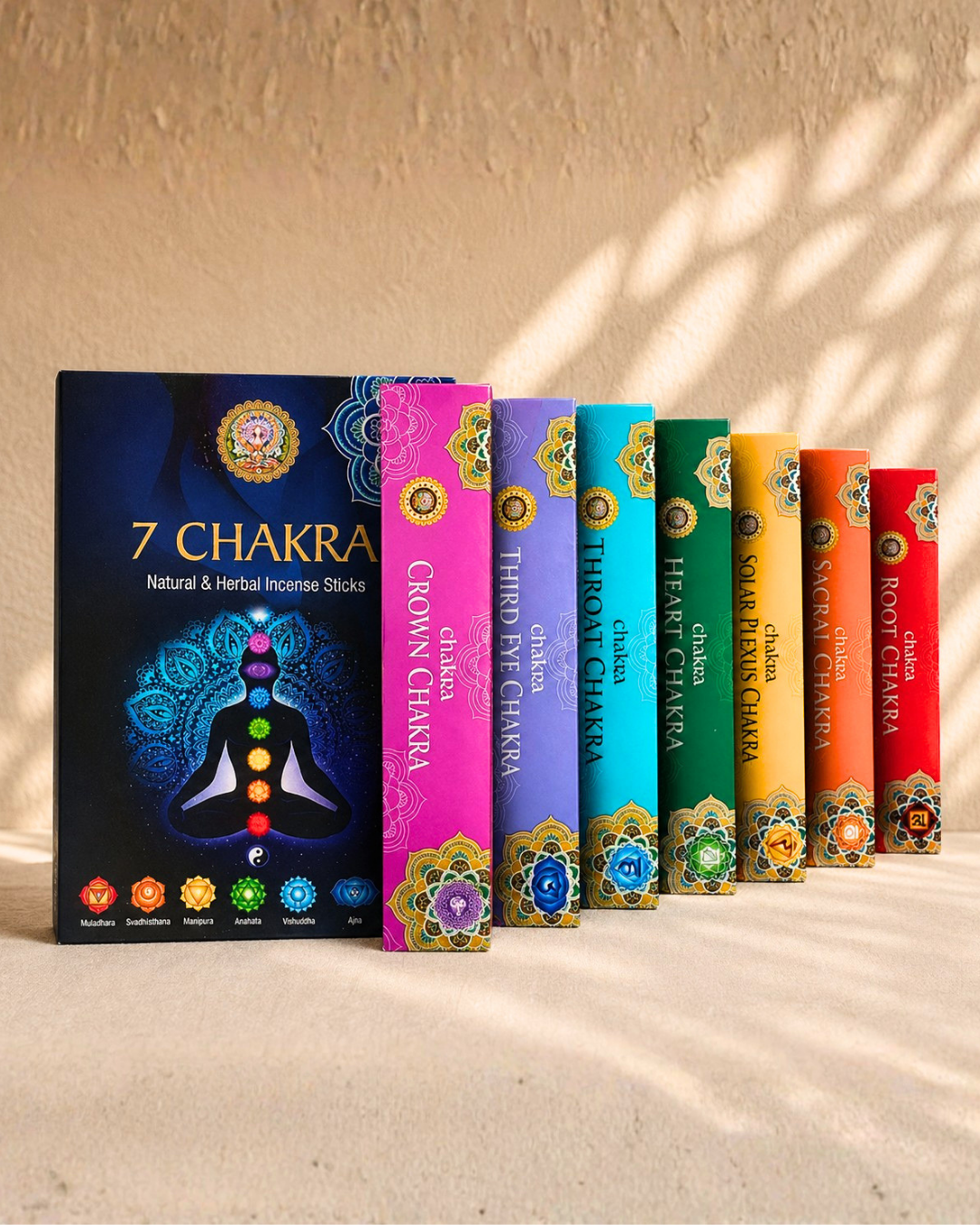 7 Chakra Natural & Herbal Incense Sticks