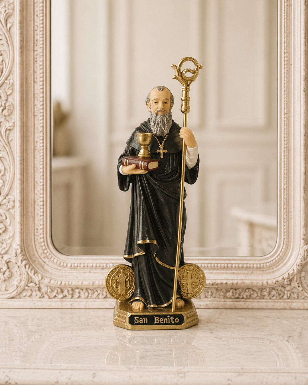 St. Benedict 8 & 10 inch Statue