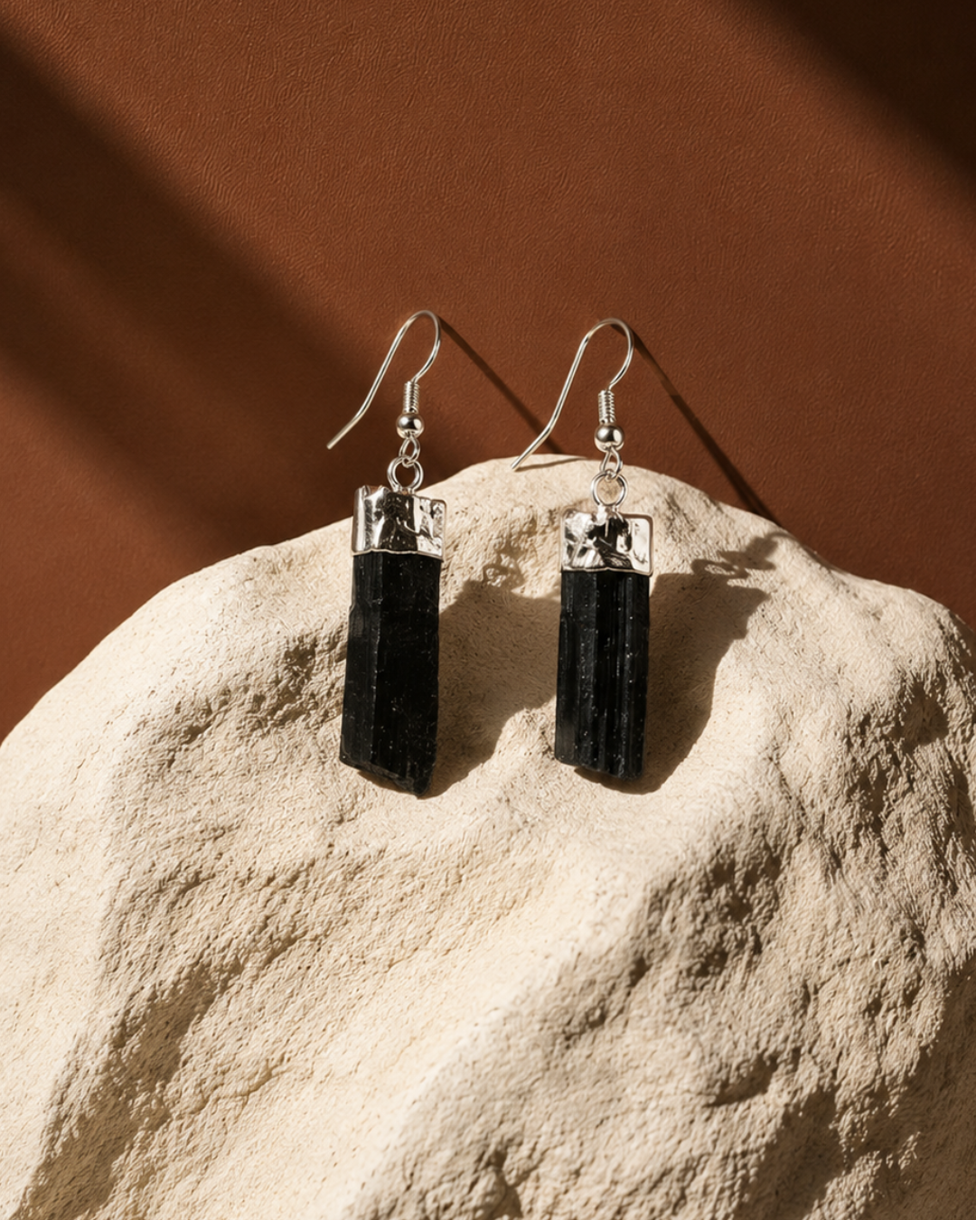 Raw Tourmaline Earrings