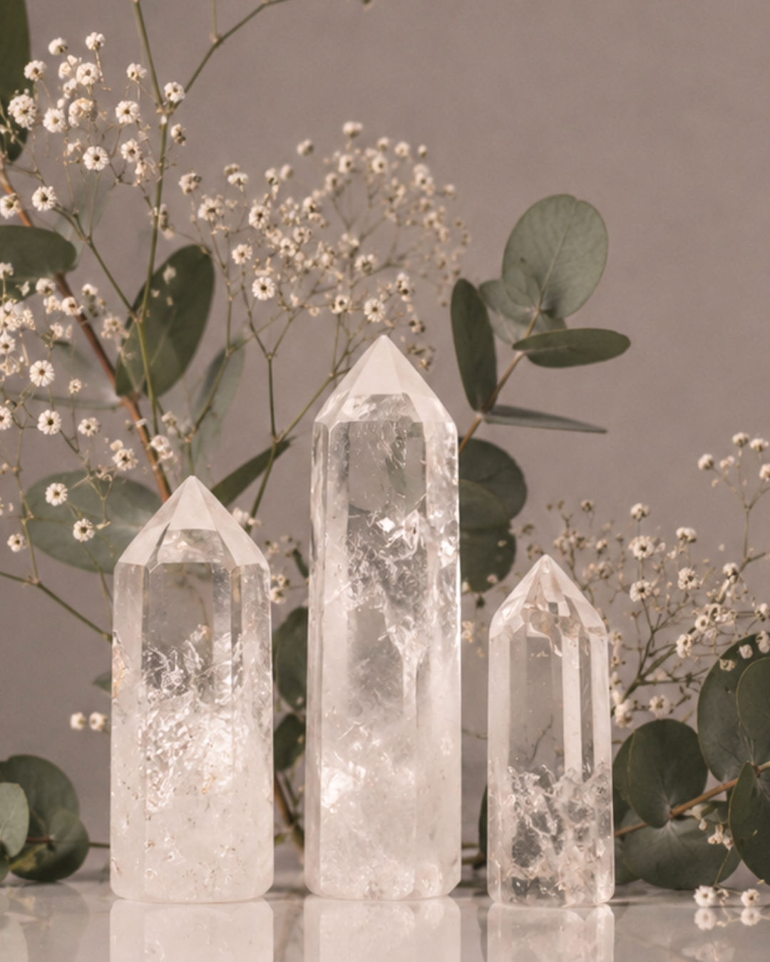 Clear Quartz Towers