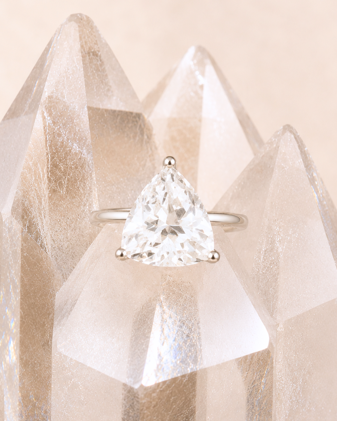 Clear Quartz Ring - Size 7