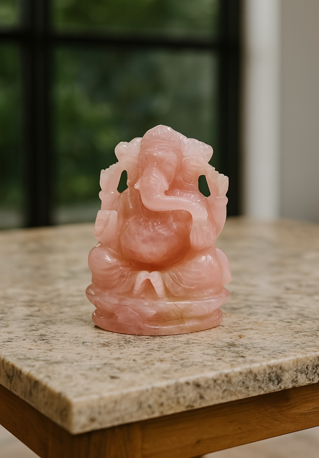 Rose Quartz Ganesha
