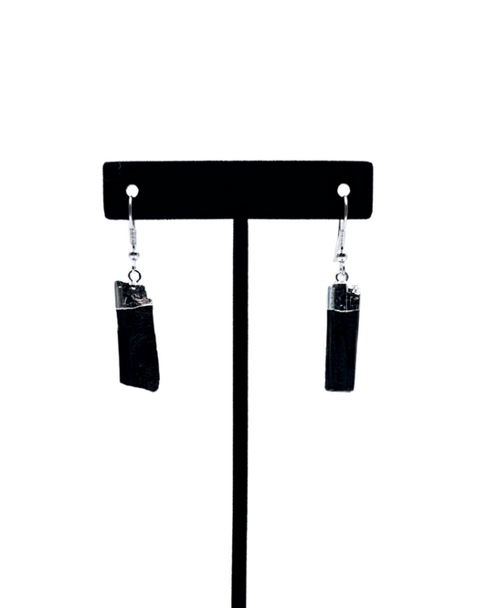 Raw Tourmaline Earrings