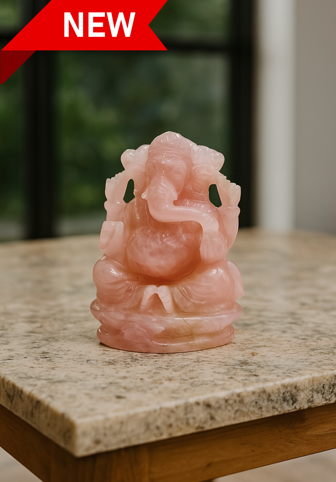 Rose Quartz Ganesha