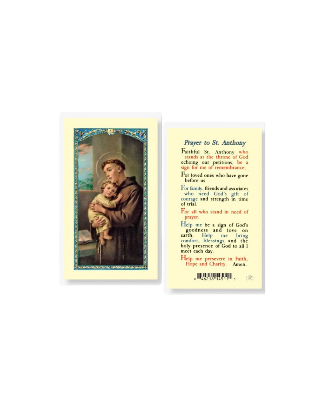 St. Anthony Prayer Card