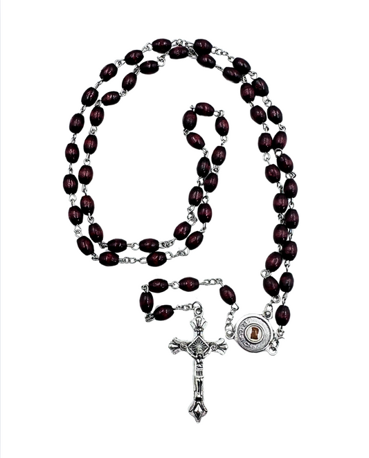 Padre Pio Third-Class Relic Rosary