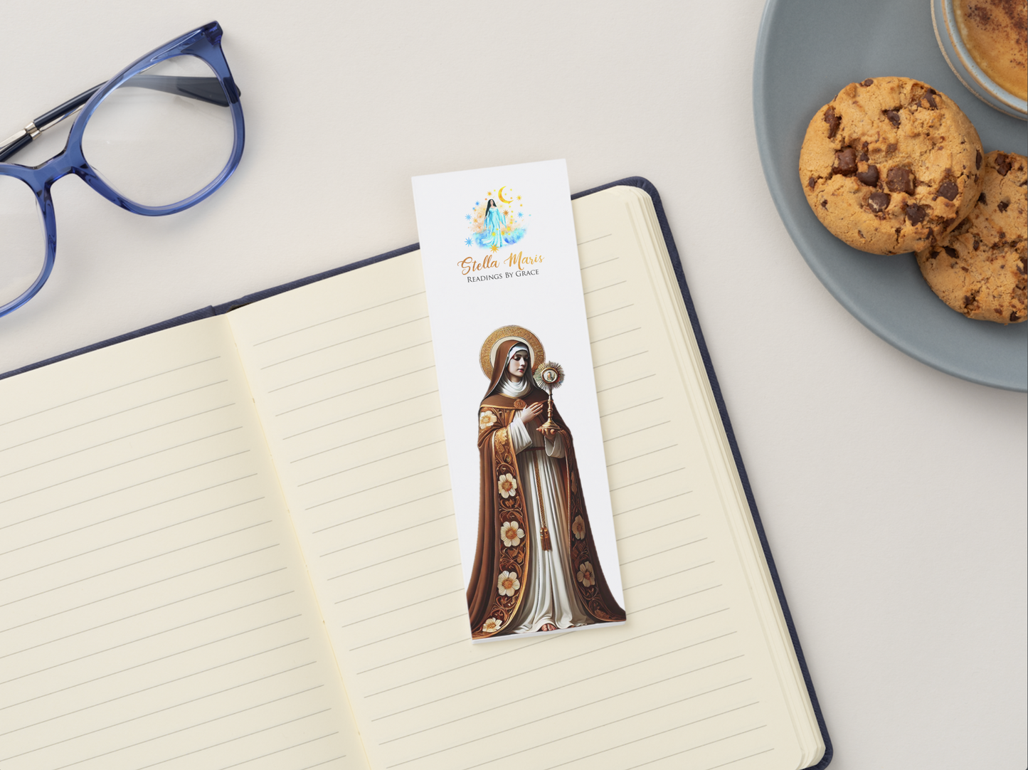 St. Clare Bookmark with Prayer