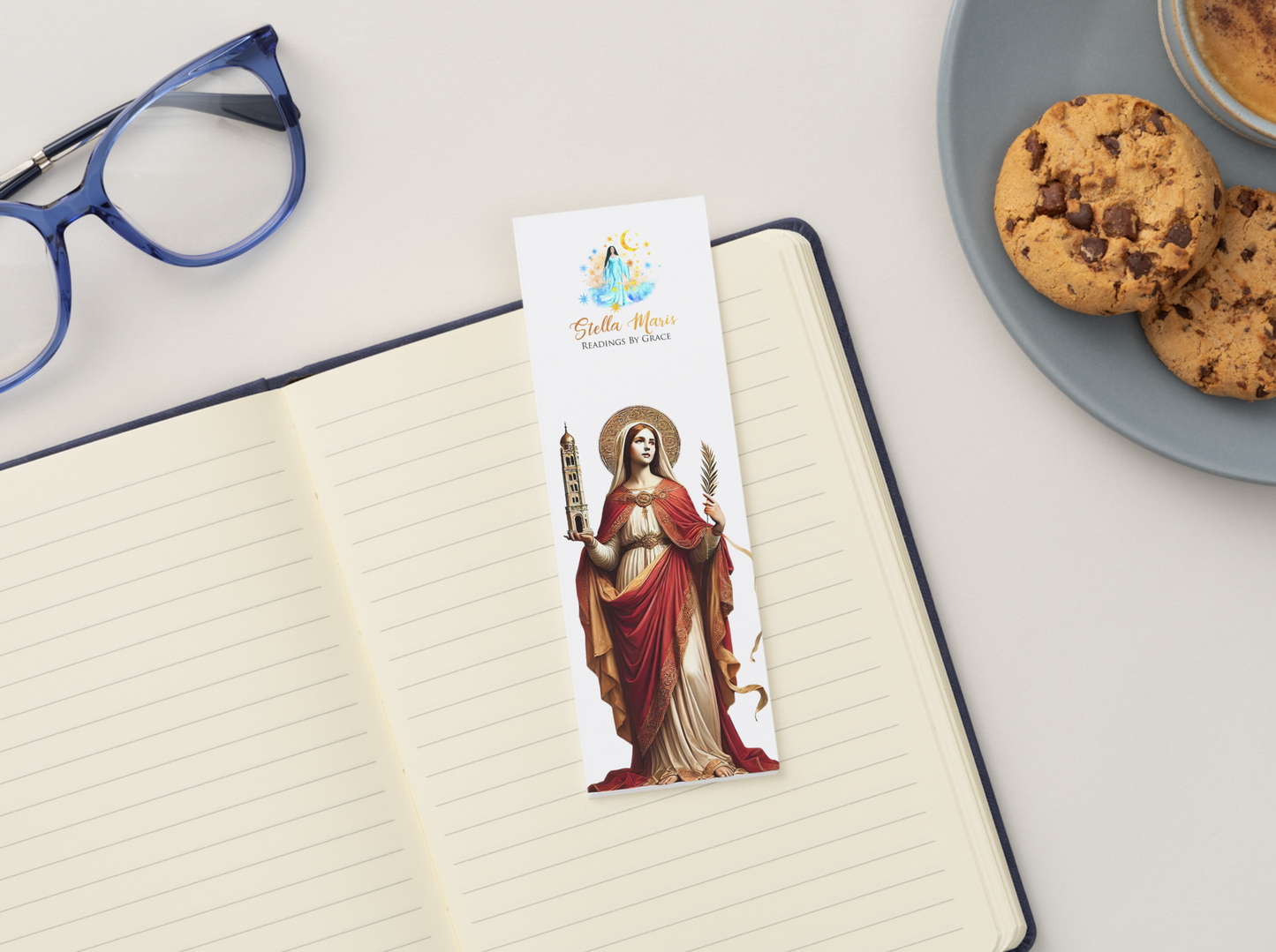 St. Barbara Bookmark with Prayer