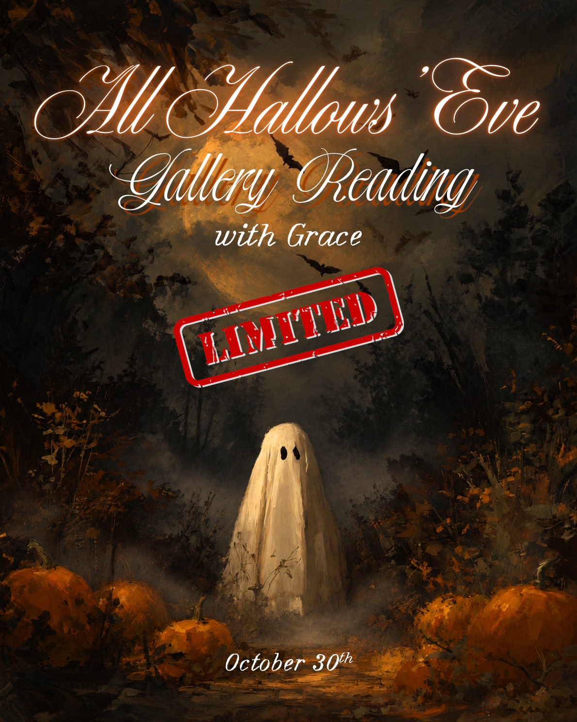 All Hallows' Eve Gallery Reading with Grace - 6 SPOTS LEFT