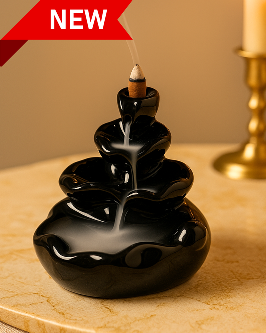 Waterfall Ceramic Incense Cone Holder