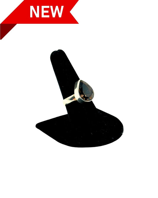 Smoky Quartz Ring - Size 8